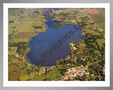 Aerial image of [5788] Grass Lake in Jackson, MI with Silver Metal frame