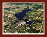 Aerial image of [5795] Hart Lake in Oceana, MI with Cherry Wood frame