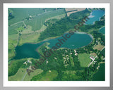 Aerial image of [5798] Havens Lake in St Joseph, MI with Silver Metal frame