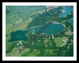 Aerial image of [5798] Havens Lake in St Joseph, MI with Black Metal frame