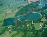 Aerial image of [5798] Havens Lake in St Joseph, MI with Canvas Wrap frame