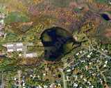 Aerial image of [5799] Hawk Lake in Oakland, MI with No frame