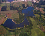 Aerial image of [5803] Hogback Lake in Steuben, MI with No frame