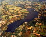 Aerial image of [5805] Holloway Reservoir in Lapeer, MI with No frame