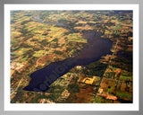 Aerial image of [5805] Holloway Reservoir in Lapeer, MI with Silver Metal frame