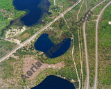 Aerial image of [5808] Horseshoe Lake in Crawford, MI with No frame