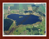 Aerial image of [5812] Huyck Lake in Branch, MI with Cherry Wood frame