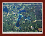 Aerial image of [5814] Idlewild Lake in Lake, MI with Cherry Wood frame