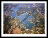 Aerial image of [5817] Lake James in Steuben, IN with Black Metal frame