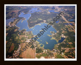 Aerial image of [5817] Lake James in Steuben, IN with Black Wood frame