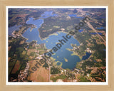 Aerial image of [5817] Lake James in Steuben, IN with Natural Wood frame