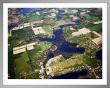 Aerial image of [5818] Jimmerson Lake in Steuben, IN with Silver Metal frame