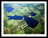 Aerial image of [5822] Juno Lake in Cass, MI with Black Metal frame