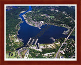 Aerial image of [5823] Kalamazoo/Saugatuck in Allegan, MI with Cherry Wood frame