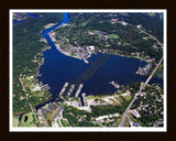 Aerial image of [5823] Kalamazoo/Saugatuck in Allegan, MI with Black Wood frame