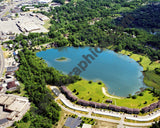 Aerial image of [5830] Lamberton Lake in Kent, MI with No frame