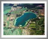 Aerial image of [5831] Lee Lake  in Calhoun, MI with Silver Metal frame