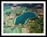 Aerial image of [5831] Lee Lake  in Calhoun, MI with Black Metal frame