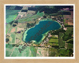 Aerial image of [5831] Lee Lake  in Calhoun, MI with Natural Wood frame