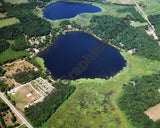 Aerial image of [5835] Lilly Lake in St Joseph, MI with Canvas Wrap frame