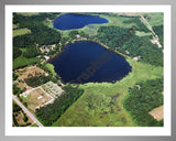 Aerial image of [5835] Lilly Lake in St Joseph, MI with Silver Metal frame