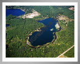 Aerial image of [5838] Little Bass Lake in Lake, MI with Silver Metal frame