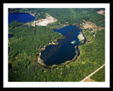 Aerial image of [5838] Little Bass Lake in Lake, MI with Black Metal frame