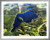 Aerial image of [5841] Little Pine Island Lake in Kent, MI with Silver Metal frame