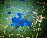 Aerial image of [5848] Loon Lake in Oscoda, MI with No frame