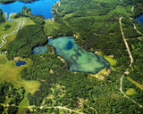 Aerial image of [5849] Lake Louise  in Presque Isle, MI with Canvas Wrap frame