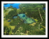 Aerial image of [5849] Lake Louise  in Presque Isle, MI with Black Metal frame