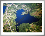 Aerial image of [5850] Lake Louise in Oakland, MI with Silver Metal frame