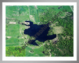 Aerial image of [5855] Lake Maloy in Osceola, MI with Silver Metal frame