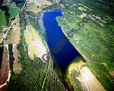 Aerial image of [5858] Lake Marion in Charlevoix, MI with Canvas Wrap frame