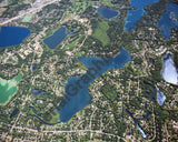 Aerial image of [5863] Upper Long Lake in Oakland, MI with No frame