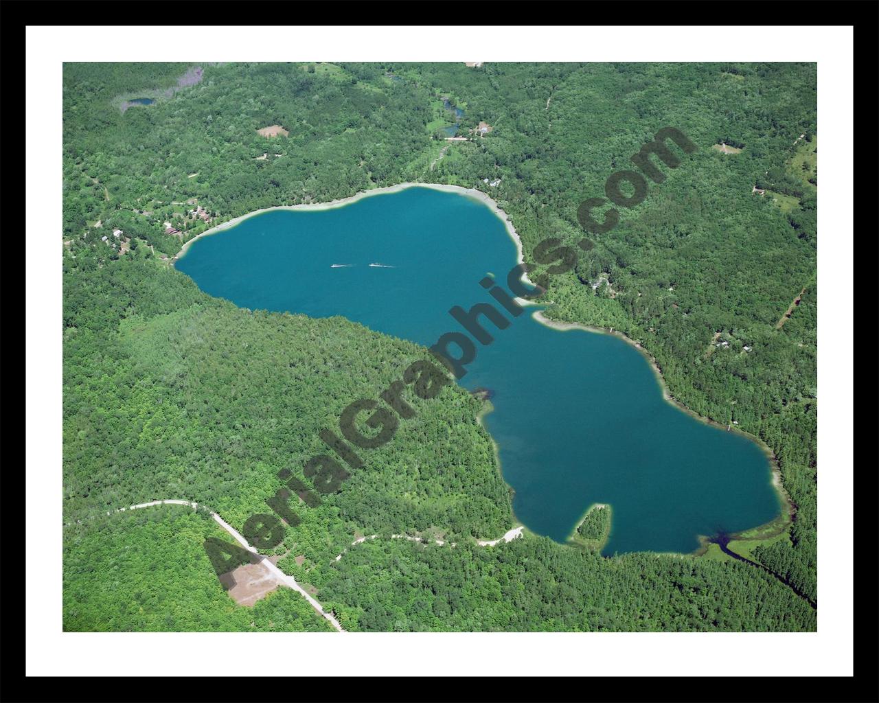 Aerial image of [5868] McCormick in Montmorency, MI with Black Metal frame