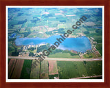 Aerial image of [5871] Pleasant Lake in Stueban, IN with Cherry Wood frame