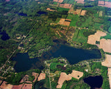 Aerial image of [5877] Pleasant Lake (Big) in St Joseph, MI with Canvas Wrap frame