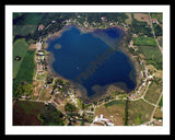 Aerial image of [5881] Pretty Lake in LaGrange, In with Black Metal frame