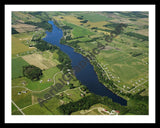 Aerial image of [5888] Duncan Lake in Barry, MI with Black Metal frame