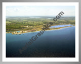 Aerial image of [5893] Bay Harbor in Emmet, Mi with Silver Metal frame