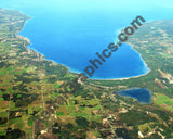 Aerial image of [5894] Little Traverse Bay in Emmet, Mi with No frame