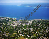 Aerial image of [5898] Petoskey in Emmet, Mi with Canvas Wrap frame