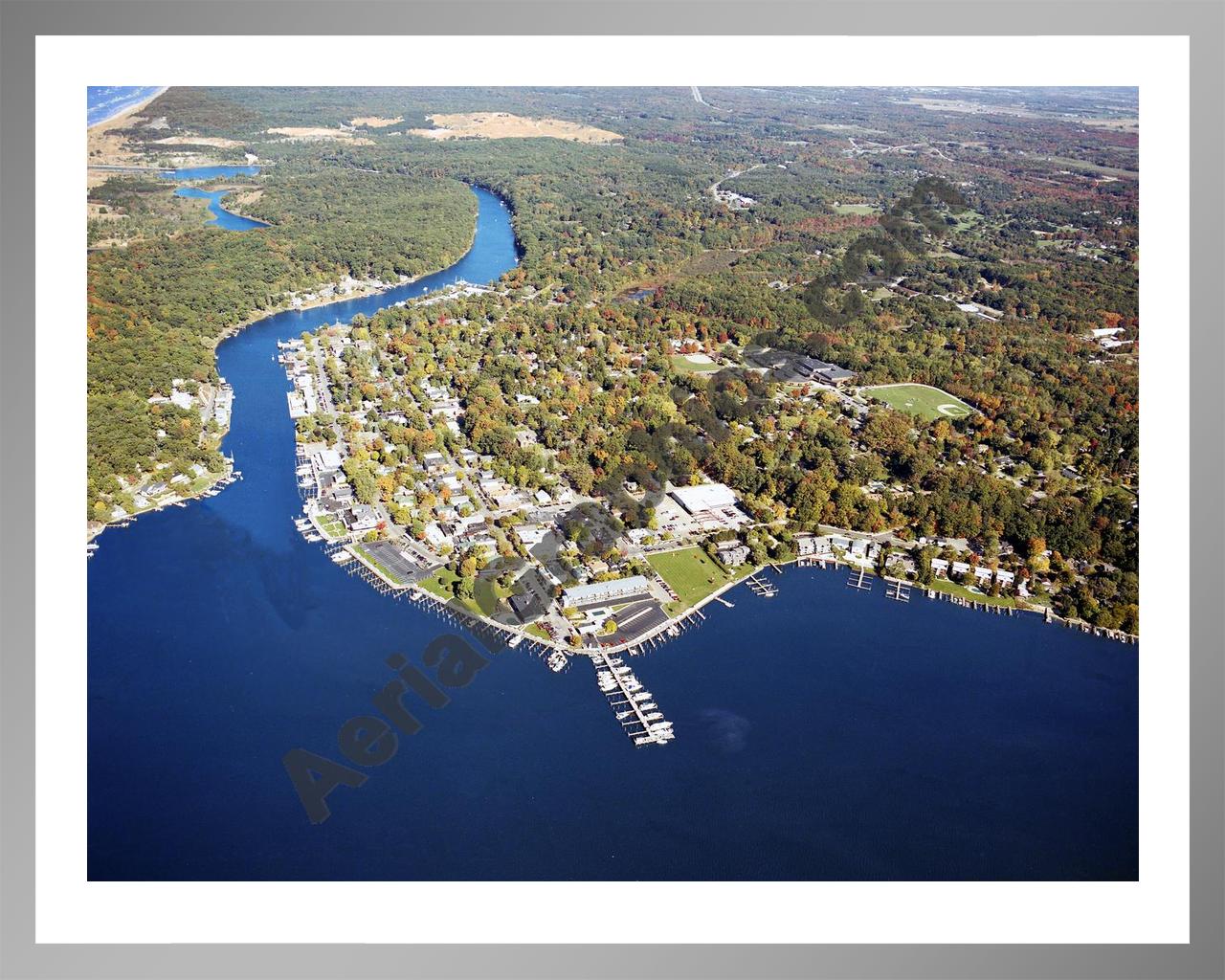 Aerial image of [5899] Saugatuck in Allegan, MI with Silver Metal frame