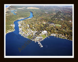 Aerial image of [5899] Saugatuck in Allegan, MI with Black Wood frame