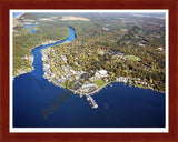 Aerial image of [5899] Saugatuck in Allegan, MI with Cherry Wood frame