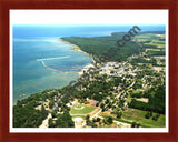 Aerial image of [5900] Port Austin in Huron, MI with Cherry Wood frame