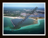 Aerial image of [5906] Ludington in Mason, MI with Black Wood frame