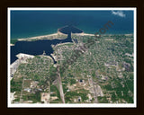 Aerial image of [5907] Ludington in Mason, Mi with Black Wood frame