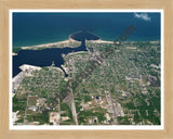 Aerial image of [5907] Ludington in Mason, Mi with Natural Wood frame